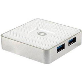 Conceptronics Conceptronic HUBBIES03W - Version 1 - hub - 4 ports USB hub - USB 3.2 - 4 ports - Hvid