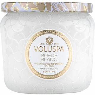 Voluspa Suede Blanc Maison Blanc Petite Jar 40h