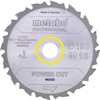 Metabo 4061792173712 - 628292000 Rundsavklinge power cut wood, kvalitet professional, til håndrundsav