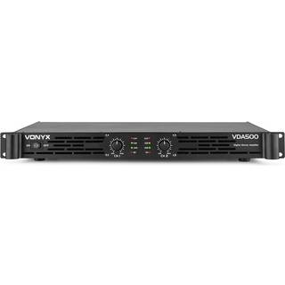 Digital Effektforstærker VDA500 PA Professional / 2x 250W Digital Class-D / 1U /