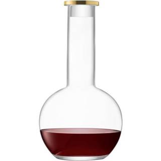 LSA International Barware - 'Luca' decanter and stopper in Gold Glass