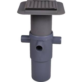 Wavin komplet gulvafløb PVC Ø110 m/50mm afløbsrør Wavin 0553830 VVS 153458986