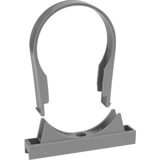 Faluplast 19401 Rørbøjle enkel, grå For rør dør. 110 mm