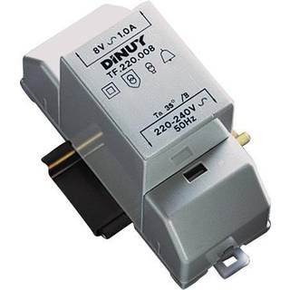 Trafo 8v/230v 1a din/væg montag