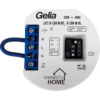 Gelia Dosdimmer-lysdæmper, 3-leder 0-150 W LED, Connect 2 Home