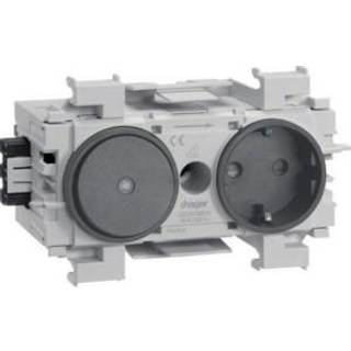 Hager Ecoline 1xschuko stikkontakt+af