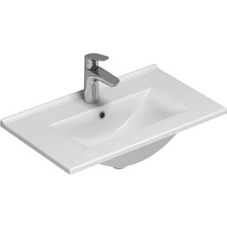 Scanbad Multo+ Amber Mini håndvask 61 x 36,5 cm porcelæn hvid