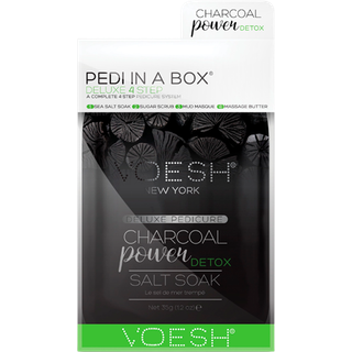 VOESH Pedi In A Box Deluxe 4 Step Pedicure Charcoal (1 stk)