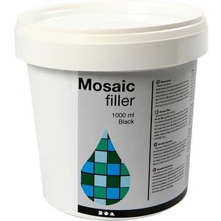 Mosaik Fugemasse Sort 1000ml - Holdbar Finish