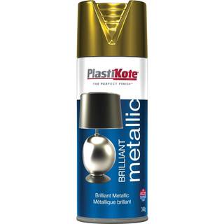Plasti-Kote PKT160 Brilliant Metallic Spraymaling i guld 400 ml