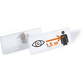Durable Navneskilt m. n+k | 40x105 mm | 14 stk.