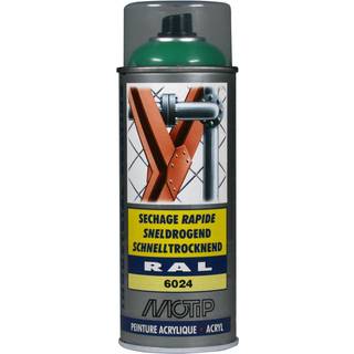 Spraymaling RAL 6024 Høj Glans TrafikGrøn Motip 07120 400ML