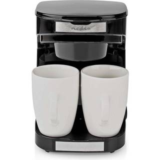 Nedis kaffemaskine 0,25L + 2 kopper - Sort