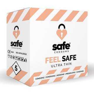 SAFE Feel Safe - Ekstra tynde kondomer (5 stk)