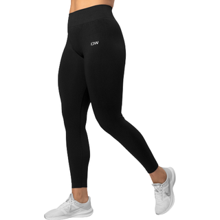 Ribbed Define Seamless Tights Black Wmn