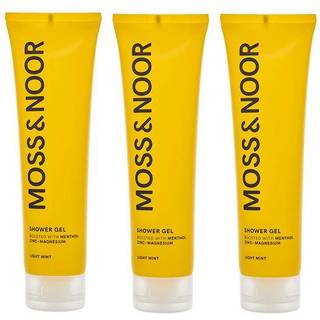 Moss & Noor After Workout Shower Gel 3 Pack - Light Mint