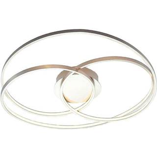 Lindby LED-loftlampe Joline, Ø 60 cm, nikkelfarvet, metal