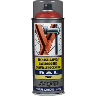 Spraymaling RAL 2001 Høj Glans RødOrange Motip 07081 400ML