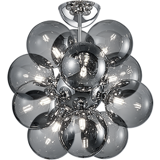 TRIO Alicia røgfarvet loftslampe