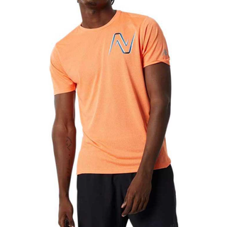 New Balance Graphic Impact Run T-shirt Herre