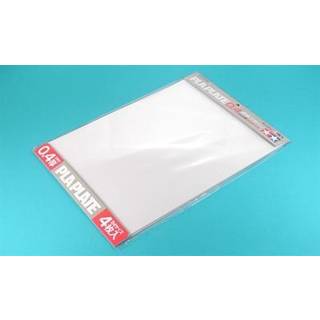 Tamiya Clear Pla-Plate 0.4mm B4 Size (4pcs.) [Levering: 1-2 dage]