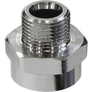 Overgangsmuffe 1/2" x 3/8", krom