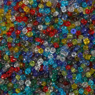 Rocaiperler 4 mm, Blank Transparent, 130 g