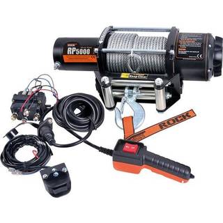 Trailervinsj el Rock RP5000, 12V, 2268 kg + bremse + kontrol + wire (Ø6.3 mm x 15 meter)