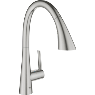 Grohe Zedra 2019 etgrebsbatteri 231mm tud t/kv m/br.tud Supersteel