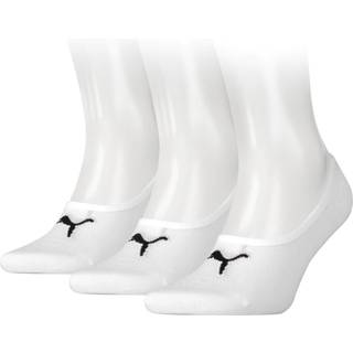 Puma Unisex Footie 3 Pack, White, Size 39-42, Clothing - White - 39-42