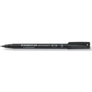 Staedtler LUMOCOLOR PERMANENT S 0.4 mm SORT, ÆSKE 10 STK