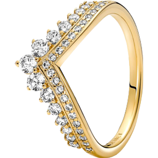 Pandora Gold Princess Wishbone Ring - 50 Pandora Ring