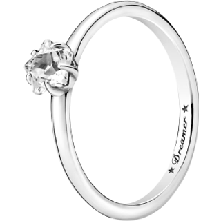 Pandora Celestial Sparkling Star Solitaire Ring - 50 - Silver