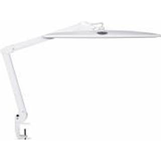 LED-klemmelampe MAULwork, hvid, højde 50 cm, dæmpbar