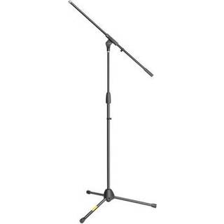 Mikrofonstativ med teleskop galge. Sort. Adam Hall S 10 B