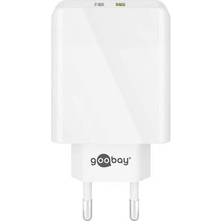 Goobay Dobbelt USB QC hurtig oplader 28W - sort