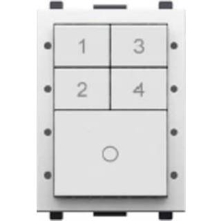 Helvar Digidim134w panel med 5 tryk,hvid