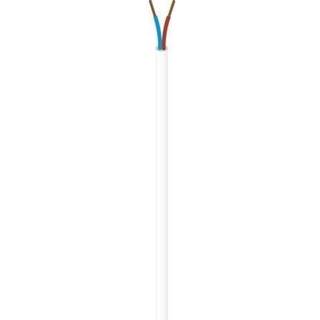 Plastkappeledning PKA, H05VV-F 2X1 Hvid Rg100