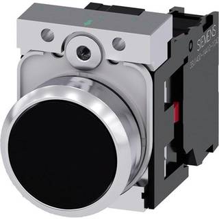 Siemens Trykknap, shiny, sort, 22mm