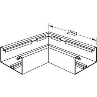 Hager Fladvinkel til bra70132 aluminium