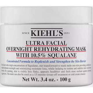 Kiehl's Ansigtspleje Peeling & Masken Ultra Facial Overnight rehydrerende maske 100 ml (2.620,00 kr / 1 l) - 100 ml