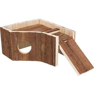 Hedwig hus med loft terrace, hamster, bark træ, 30 x 14 x 26 cm