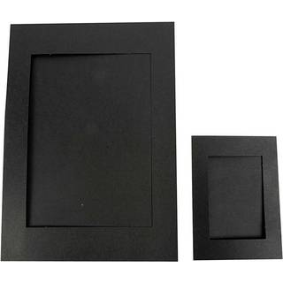 Sort Passepartoutrammer A4 & A6 - 120 stk.