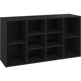 skobænk 103x30x55 cm konstrueret træ betongrå