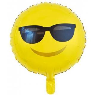 Folieballon Emoji med solbriller