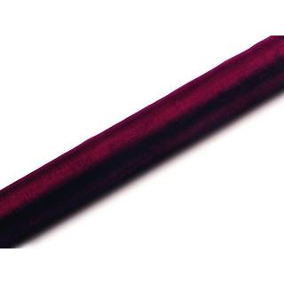Organza Bordeaux 0,36 x 9 meter - glat silkelook