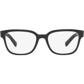 Prada Mand PR 04YV 1AB1O1 Optiske stel Acetat Sort Transparent Firkantet Normal