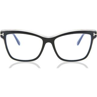 Tom Ford FT5619-B Blue-Light Block 001 55 Briller Kvinder Black - Shiny Black - 55mm