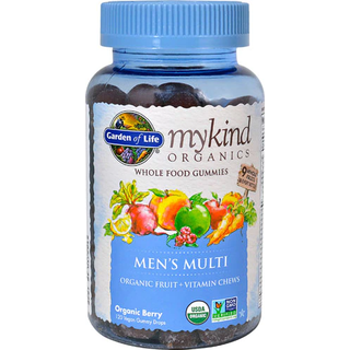 Mykind Organics Mænds Multi Gummies, Økologiske Bær - 120 veganske gummibamser