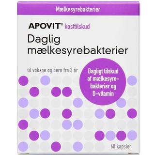 APOVIT Daglig Mælkesyrebakterier (Bemærk dato) 60 stk + FRI FRAGT
